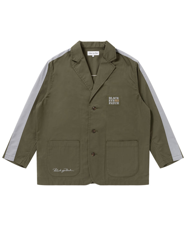 BEP JEANS STOMPED COTTON JACKET OLIVE