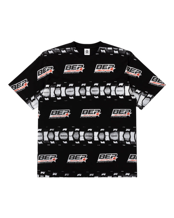 BEP JEAMS TIRE BORDERED TEE BLACK