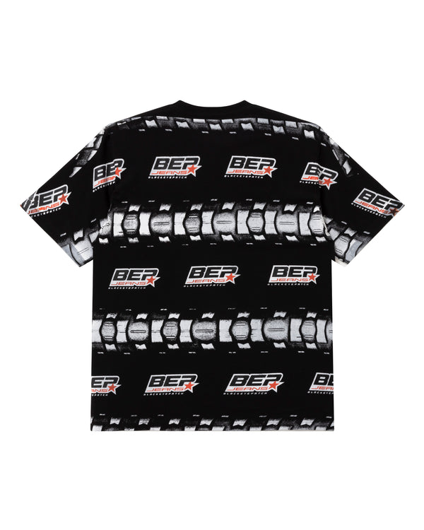 BEP JEAMS TIRE BORDERED TEE BLACK