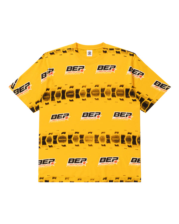 BEP JEAMS TIRE BORDERED TEE YELLOW