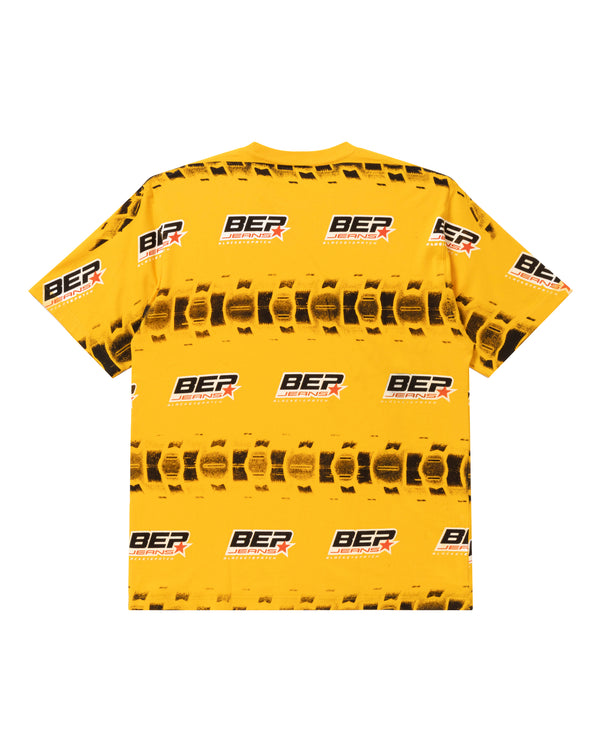 BEP JEAMS TIRE BORDERED TEE YELLOW