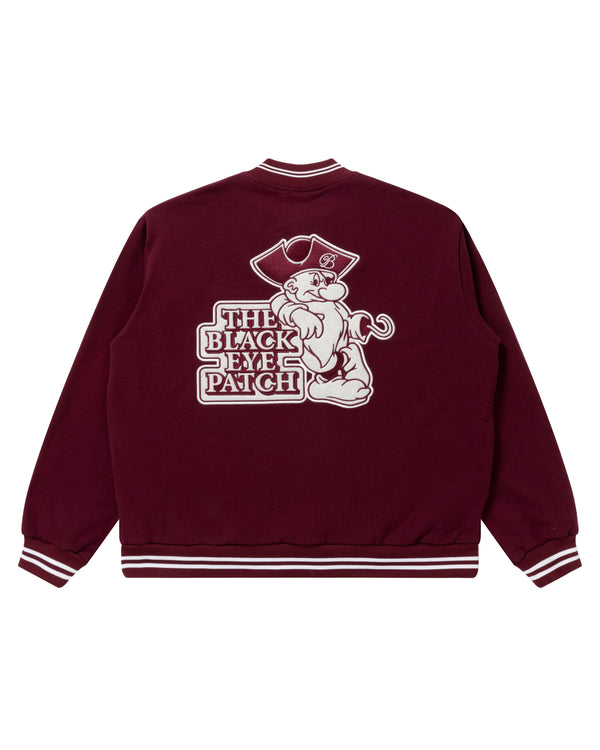 OG Pirate Half Zip Sweat Burgundy