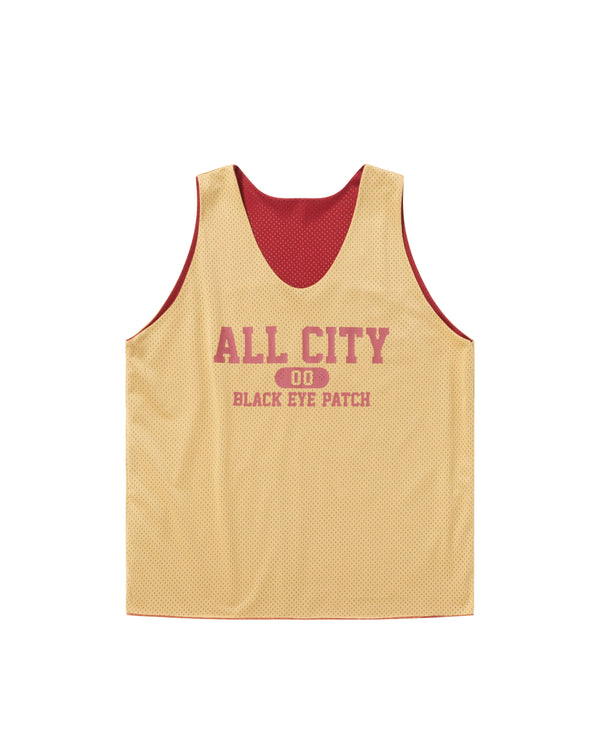 ALL CITY PIRATE REVERSIBLE MESH JERSEY BURGUNDY
