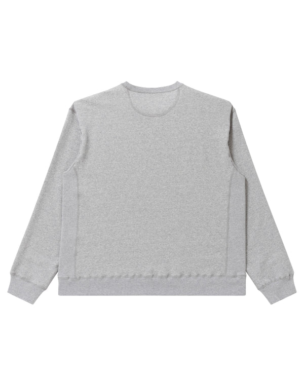 HANDLE WITH CARE CREW SWEAT HEATHER GRAY