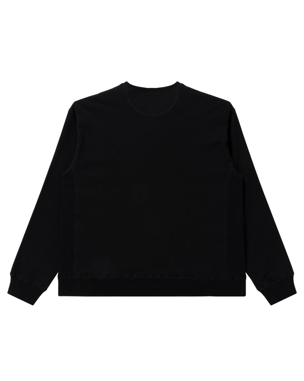 HANDLE WITH CARE CREW SWEAT BLACK