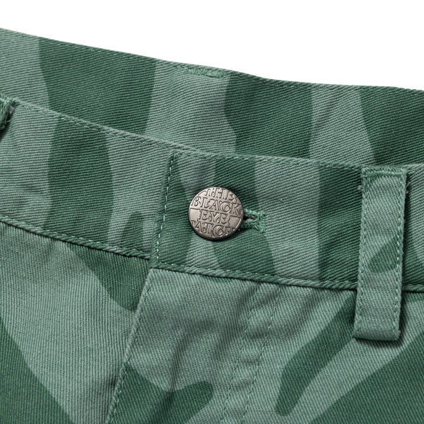 ZEBRA STRIPED SHORTS GREEN