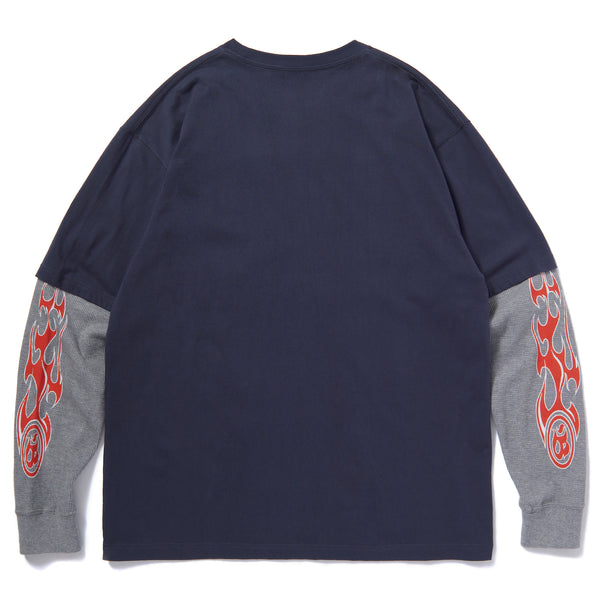 LAYERED L/S TEE NAVY
