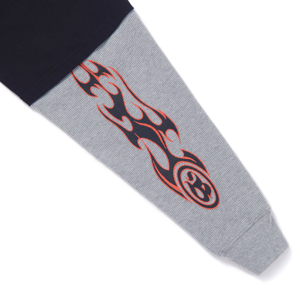 Layered Long Sleeve T-Shirt, Black