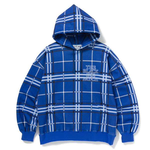 CHECKED HOODIE BLUE