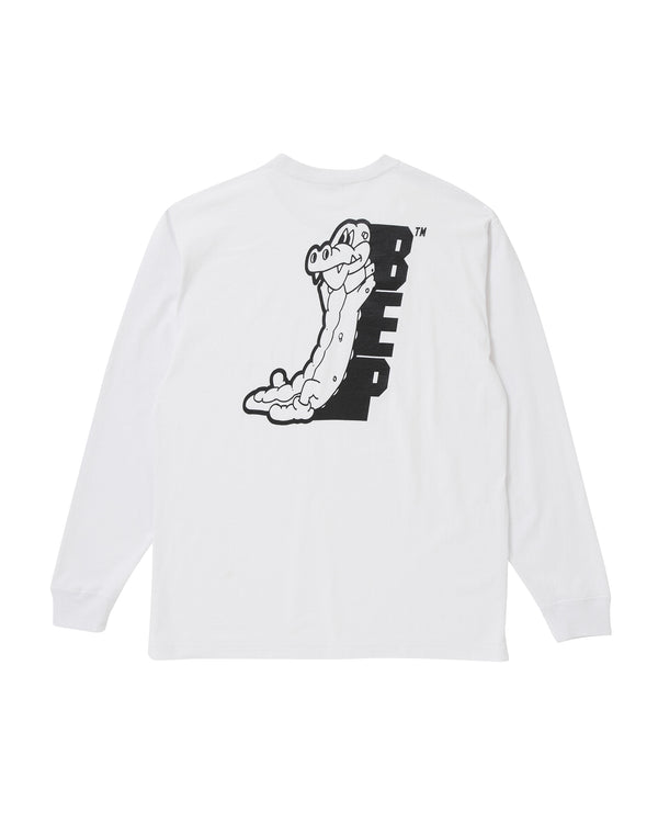 GASIUS LAYBACK L/S TEE WHITE