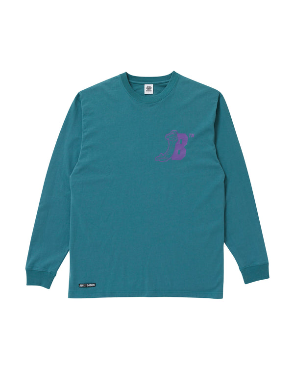 GASIUS LAYBACK L/S TEE F.GREEN