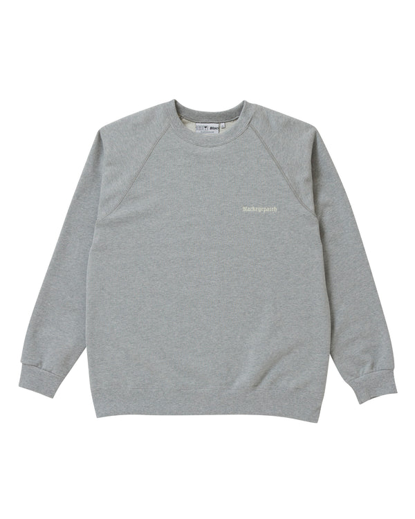 BLACKLETTER CREW SWEAT H.GRAY