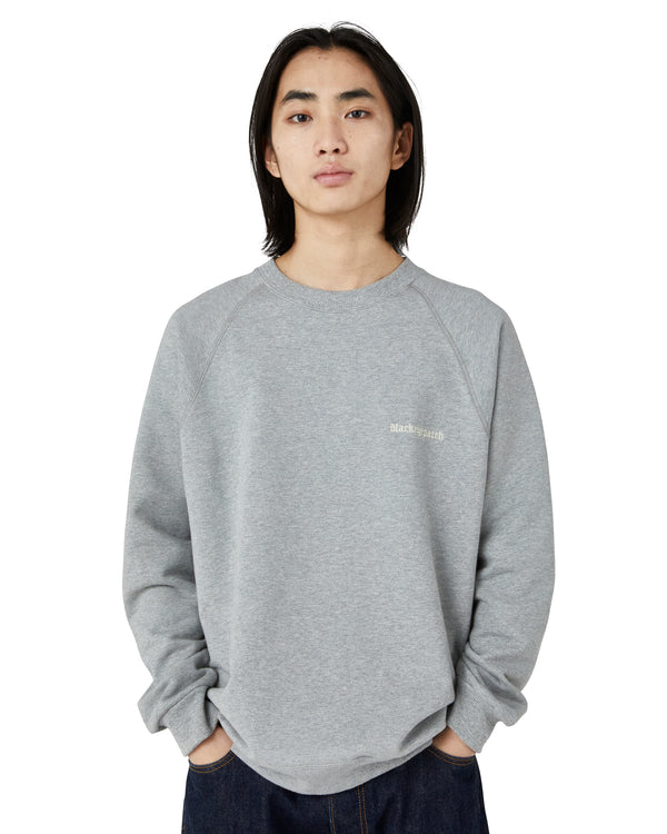 BLACKLETTER CREW SWEAT H.GRAY