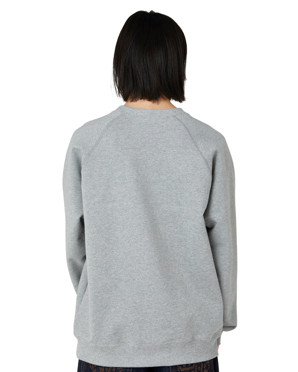 BLACKLETTER CREW SWEAT H.GRAY