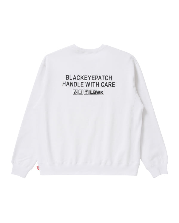 BlackEyePatch x LBWK "LAMBO CREW SWEAT" WHITE