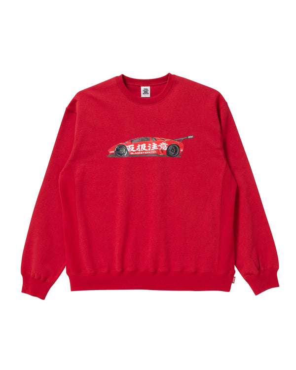 BlackEyePatch x LBWK "LAMBO CREW SWEAT" RED
