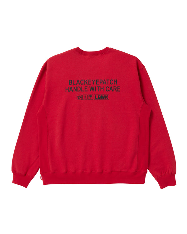 BlackEyePatch x LBWK "LAMBO CREW SWEAT" RED