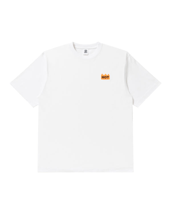 HOT LABEL TEE WHITE