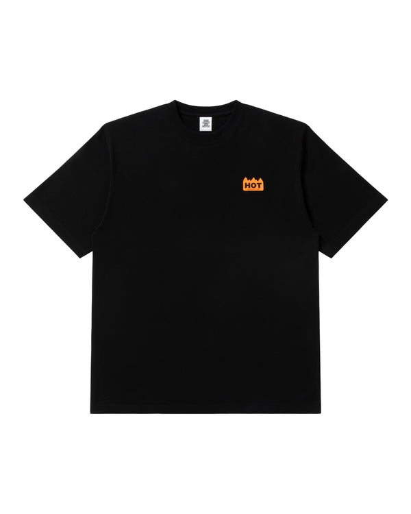 HOT LABEL TEE BLACK