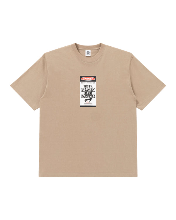 DANGER HOT LABEL T-Shirt, Khaki
