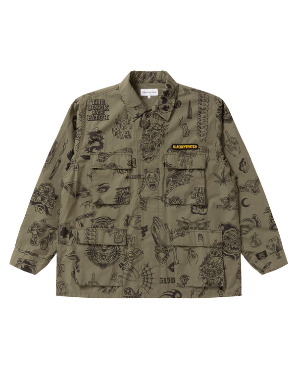 THE PARLOUR Fatigue Jacket Olive