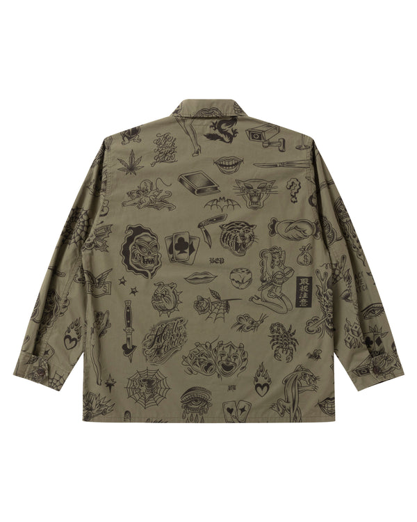 THE PARLOUR Fatigue Jacket Olive