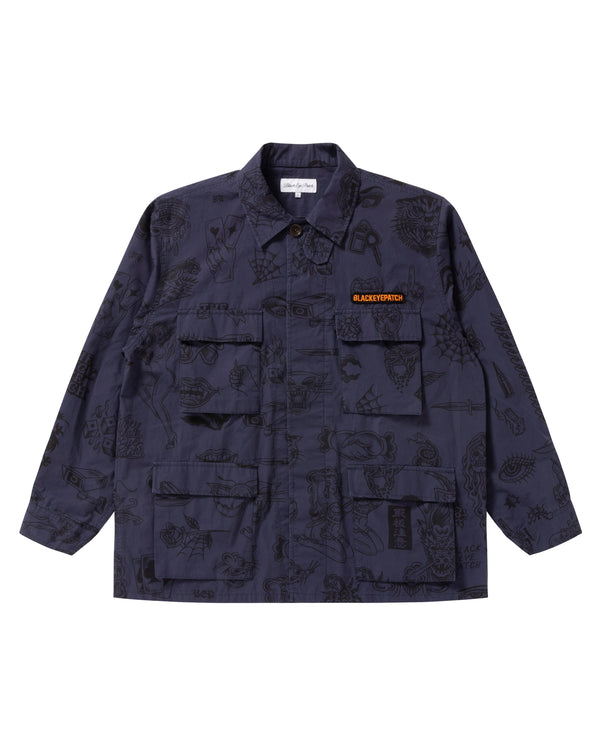 THE PARLOUR Fatigue Jacket, Navy