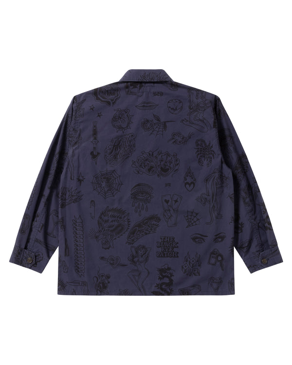 THE PARLOUR Fatigue Jacket, Navy