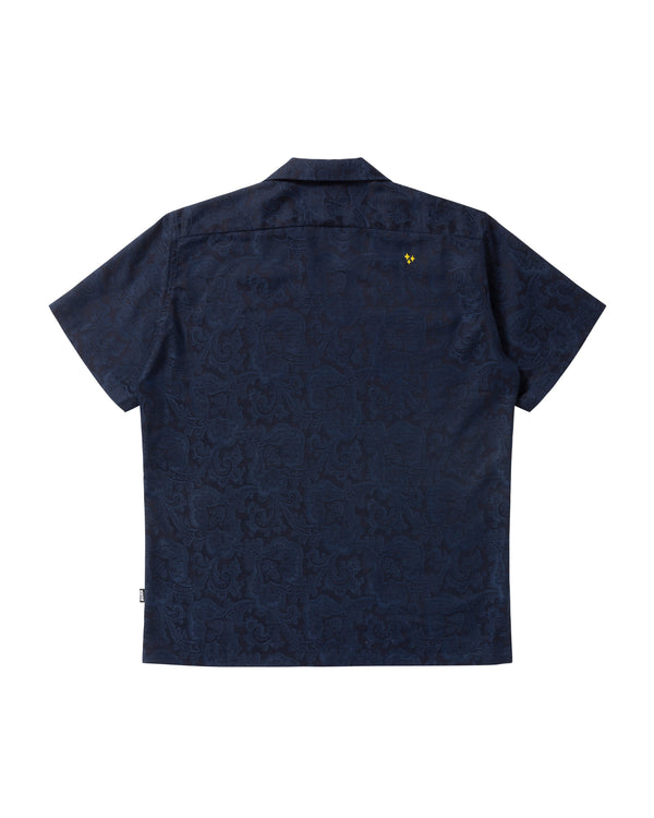 BORN TO $PEND Short Sleeve Shirt, Navy