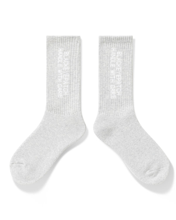 HANDLE WITH CARE SOCKS GRAY