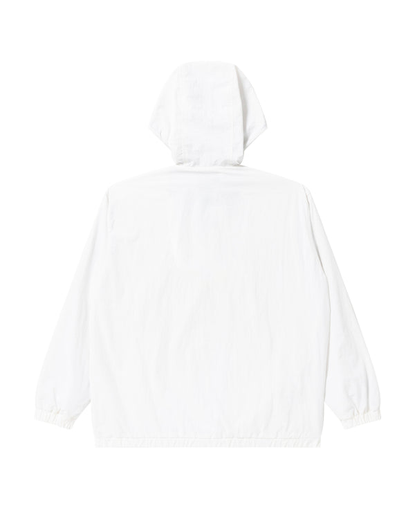 OG LABEL HOODED TRACK JACKET WHITE