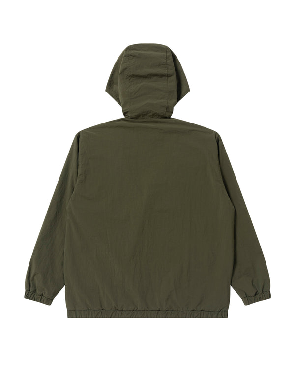 OG LABEL HOODED TRACK JACKET OLIVE