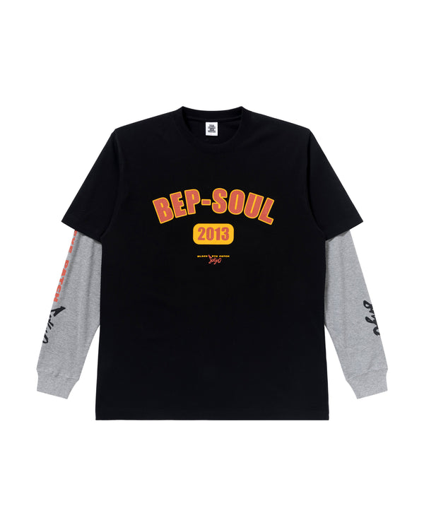 BEP SOUL Layered Long Sleeve T-Shirt, Black