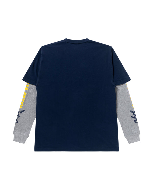 BEP SOUL LAYERED L/S TEE NAVY