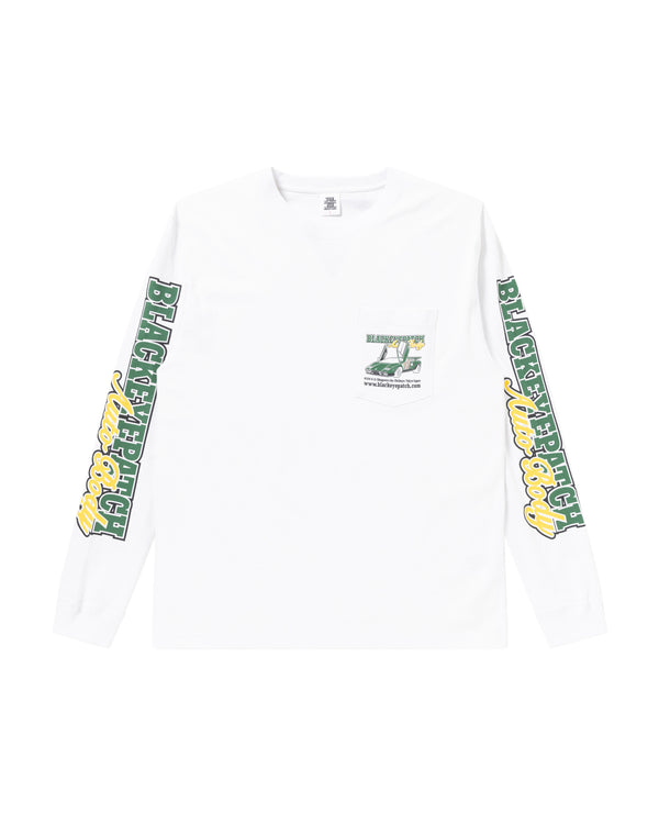 AUTO BODY Long Sleeve T-Shirt, White