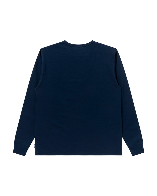 Small OG Label Long Sleeve T-Shirt, Navy