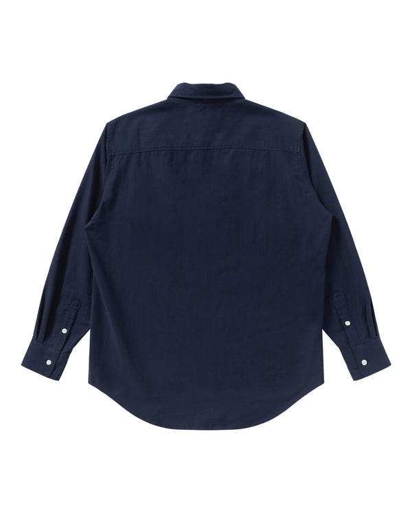 B EMBLEM OXFORD SHIRT NAVY