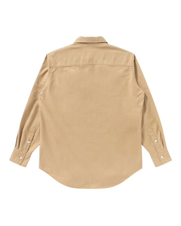 B Emblem Oxford Shirt Sand