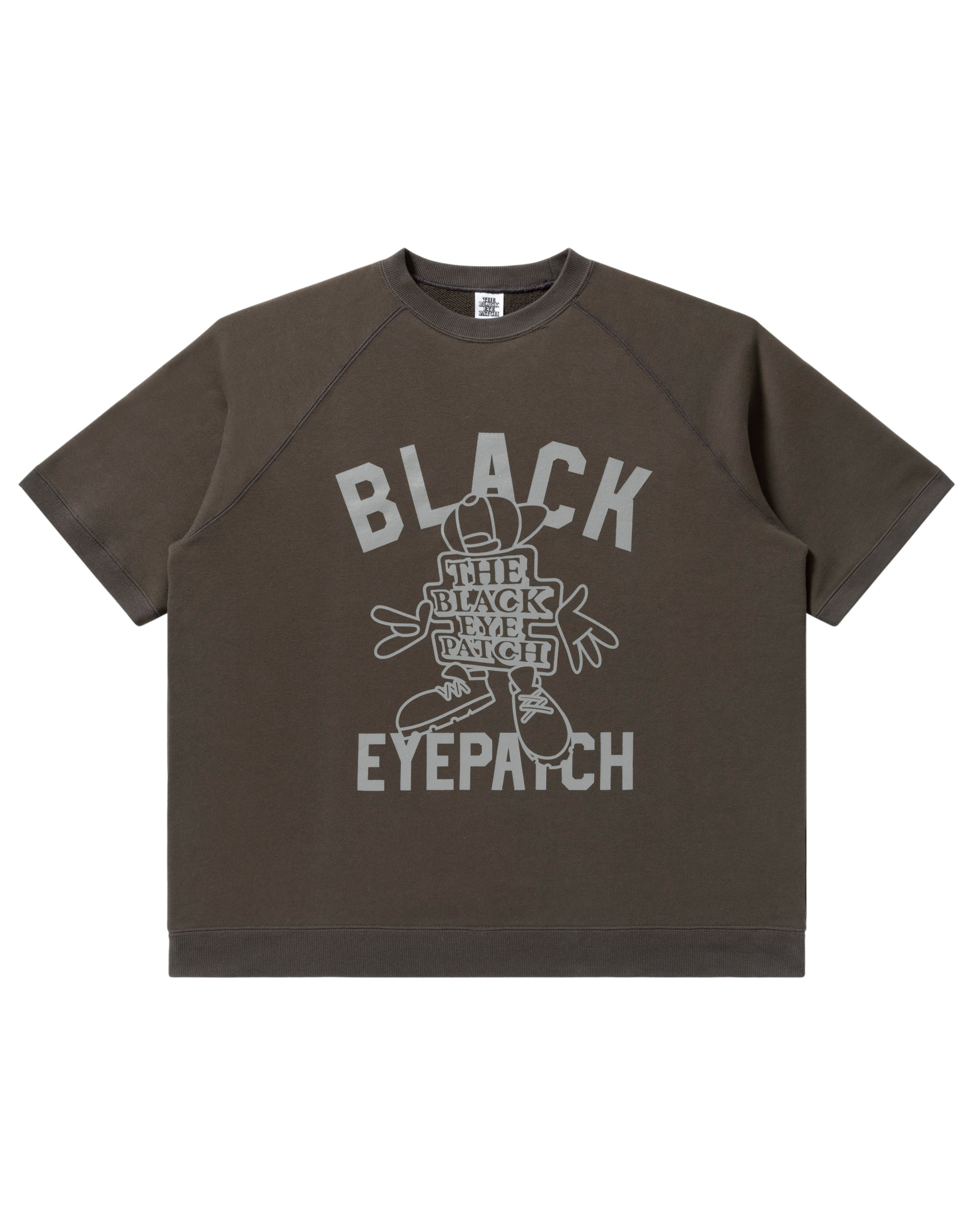 OG BOY RAGLAN SWEAT TEE CHARCOAL – BlackEyePatch