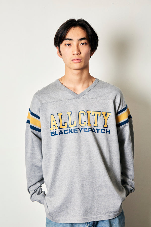 ALL CITY FOOTBALL HEAVY-WEIGHT TEE H.GRAY