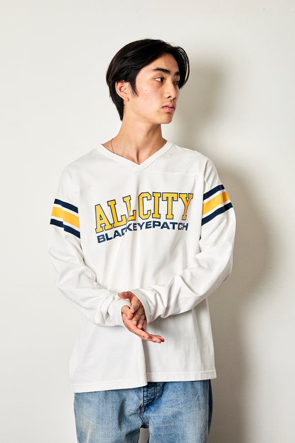 ALL CITY FOOTBALL HEAVY-WEIGHT TEE WHITE