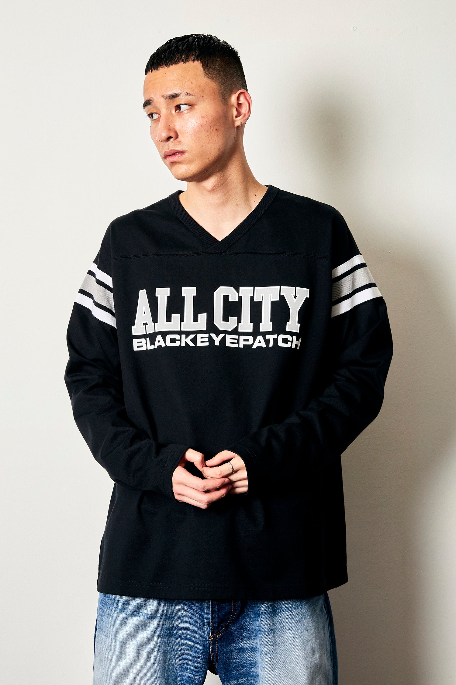 ALL CITY FOOTBALL HEAVY-WEIGHT TEE BLACK – BlackEyePatch