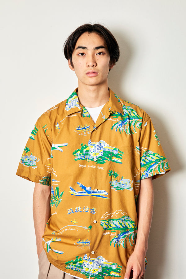 SOUVENIR ALOHA SHIRT KHAKI