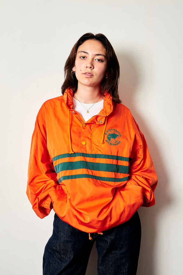BIG BUSINESS NYLON ANORAK ORANGE