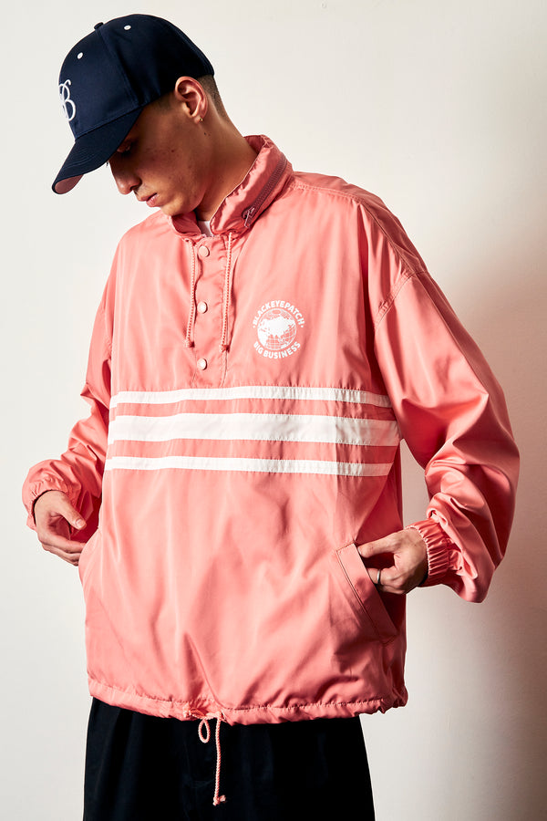 BIG BUSINESS NYLON ANORAK PINK