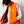 B Emblem Duck Vest, Orange