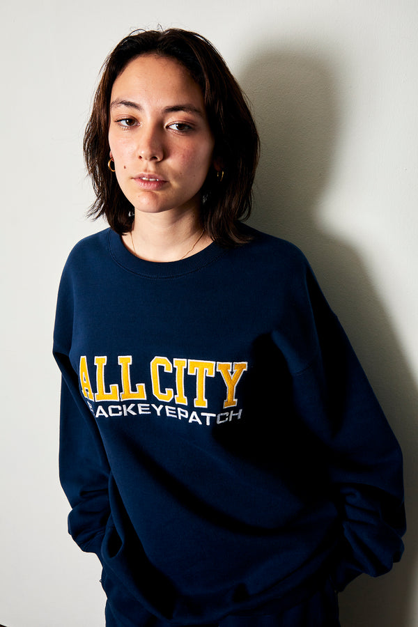 ALL CITY CREW SWEAT NAVY
