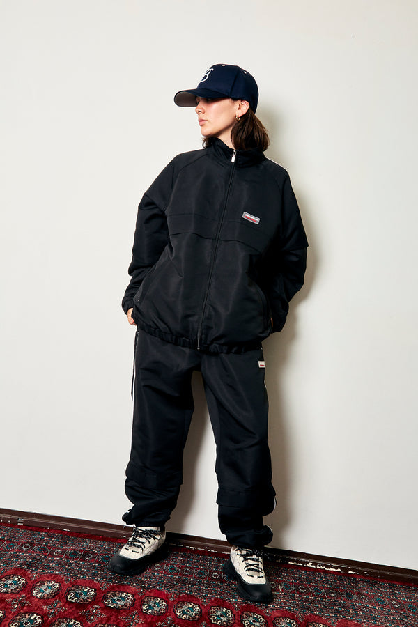 BEEZ-EYE-P Piping Track Jacket, Black