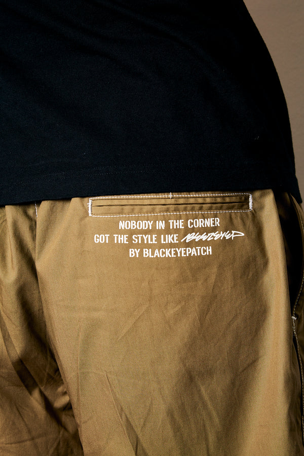 BEEZ-EYE-P Easy Shorts Sepia