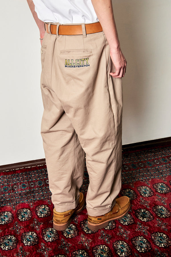 ALL CITY TWO-TUCK CHINO BEIGE